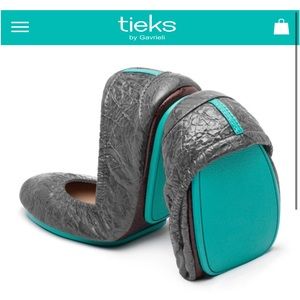 Tieks Sz 8 Slate Gray Croc